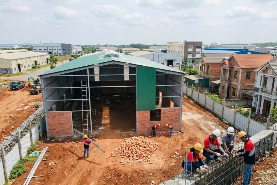 Dự án thi công Nhà máy chế biến Nông Sản Vinh Hoan