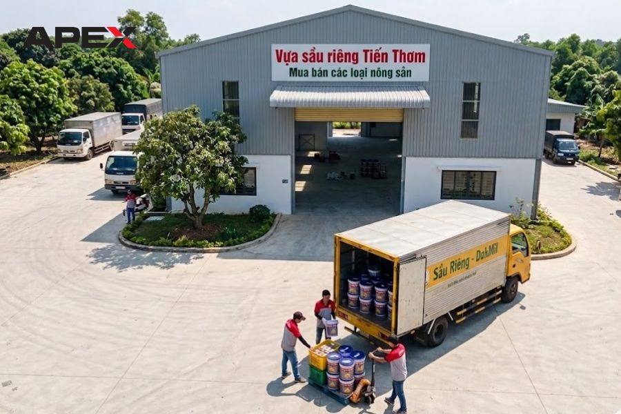 Nhà xưởng thu mua và chế biến nông sản sầu riêng tại Đắk Mil – Lâm Đồng