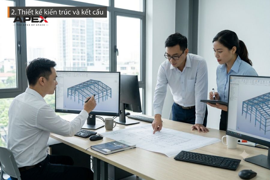 Quy trình thi công nhà xưởng