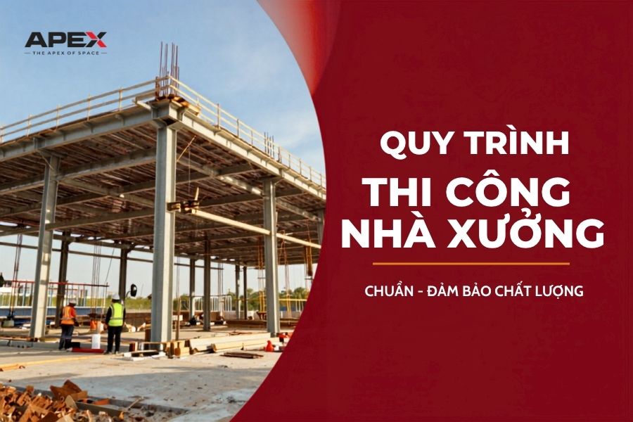 Quy trình thi công nhà xưởng