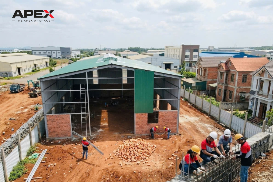 Thi công nhà xưởng Vinh Hoan